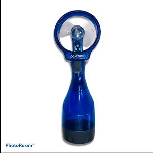 O2COOL Deluxe Misting Personal Fan, 2.5" Dark Blue